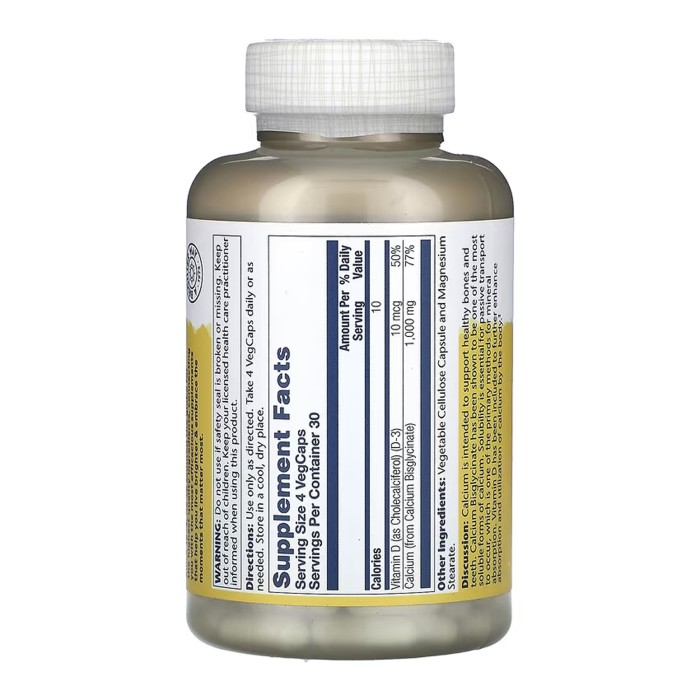 Calcium Bisglycinate with Vitamin D-3 1000mg - 120 vcaps