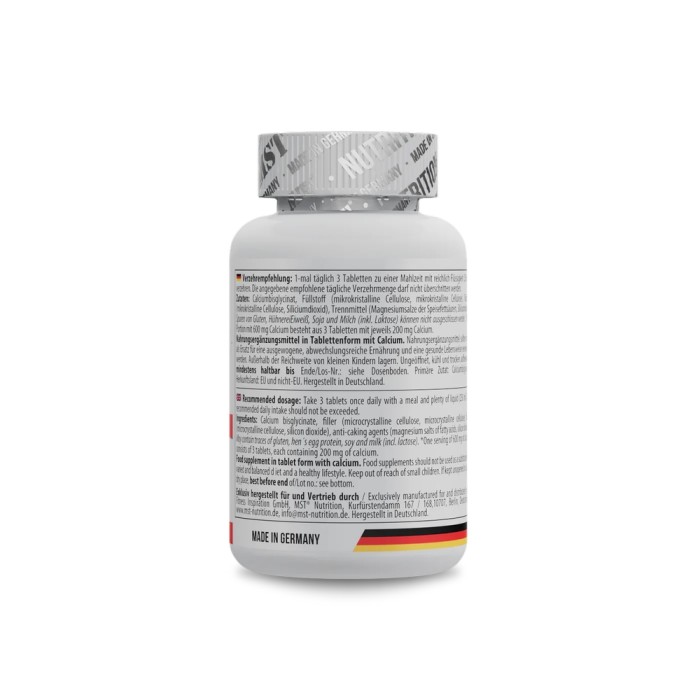 Вітаміни та мінерали MST Calcium Chelate, 90 таблеток