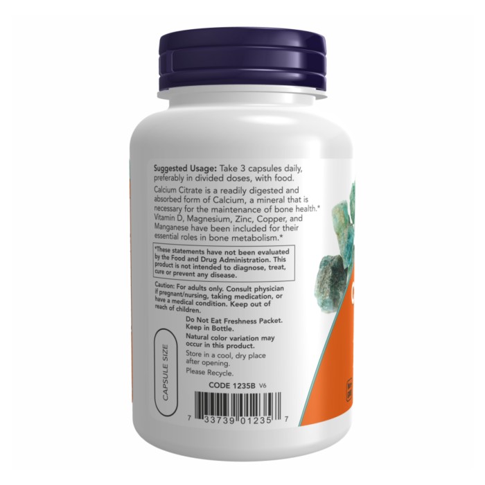 Цитрат кальцію - 120 капсул