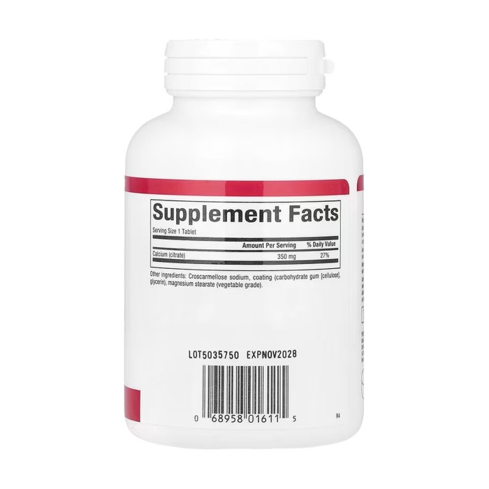 Цитрат кальцію 350 мг - 90 таблеток