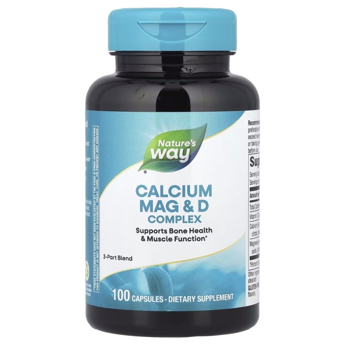 Вітаміни та мінерали Nature's Way Calcium Mag & D, 100 капсул