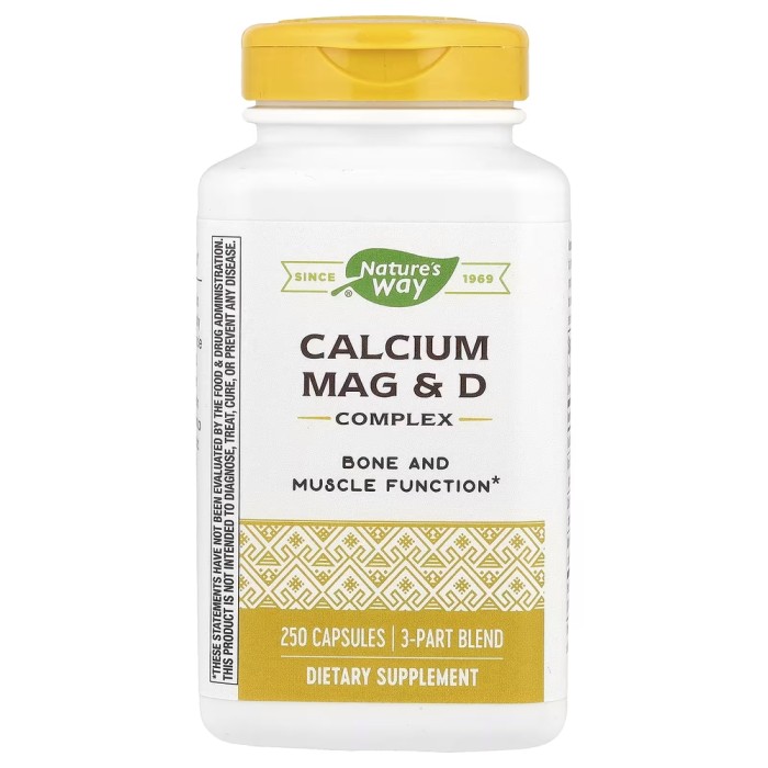 Вітаміни та мінерали Nature's Way Calcium Mag & D, 250 капсул