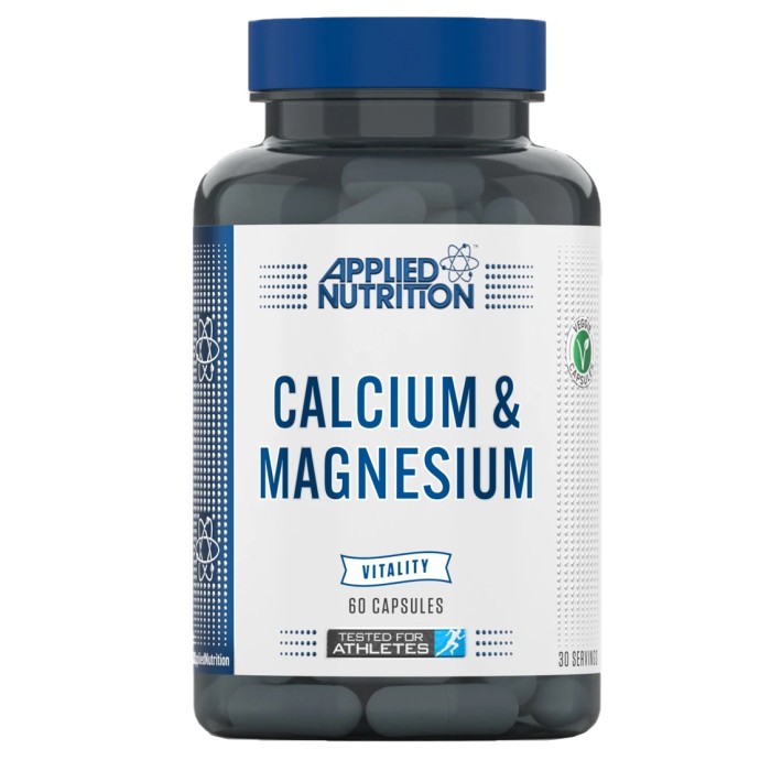 Вітаміни та мінерали Applied Nutrition Calcium Magnesium, 60 капсул
