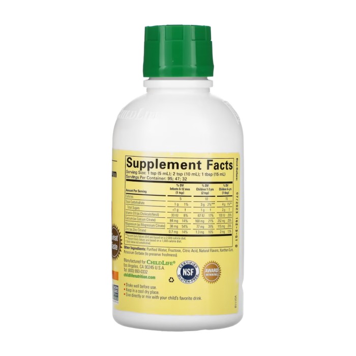 Calcium with Magnesium - 473 ml Orange (16 fl oz) (До 03.26)