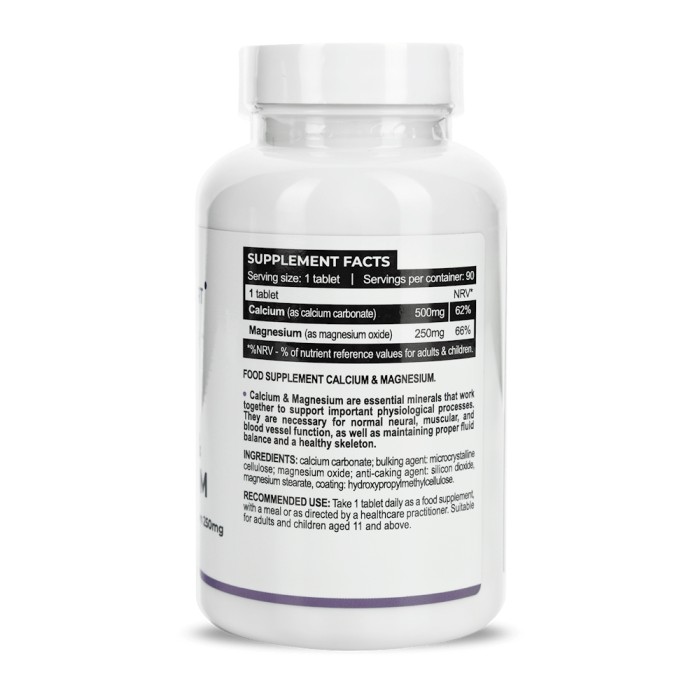 Вітаміни та мінерали Progress Nutrition Calcium & Magnesium, 90 таблеток