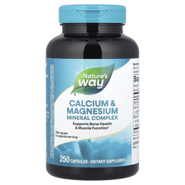 Вітаміни та мінерали Nature's Way Calcium & Magnesium, 250 капсул