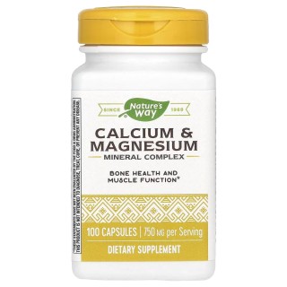 Вітаміни та мінерали Nature's Way Calcium & Magnesium, 100 капсул