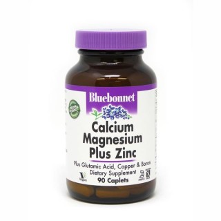 Вітаміни та мінерали Bluebonnet Calcium Magnesium plus Zinc, 90  каплет