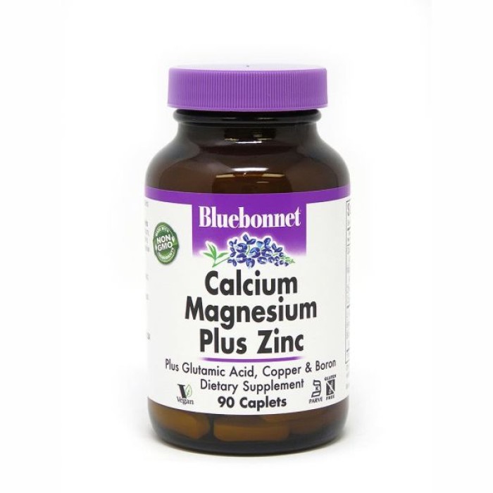 Вітаміни та мінерали Bluebonnet Calcium Magnesium plus Zinc, 90  каплет