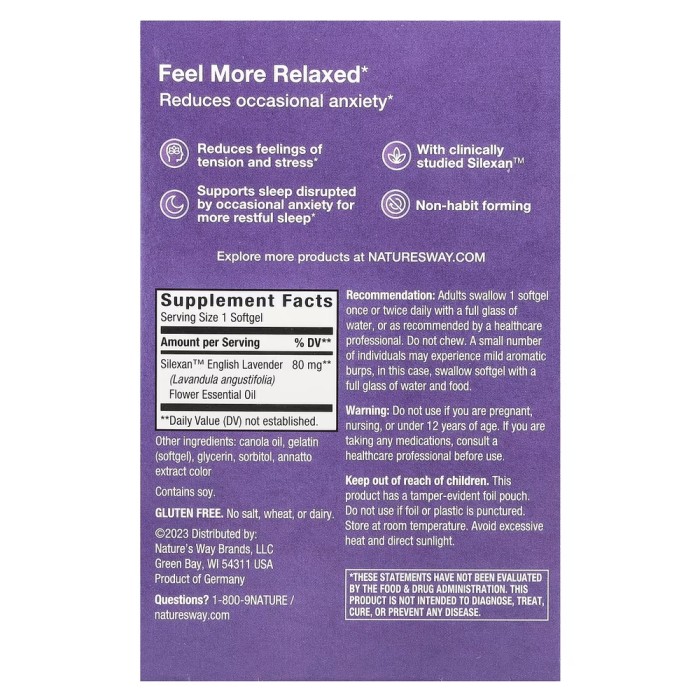 Натуральна добавка Nature's Way CalmAid, 30 капсул