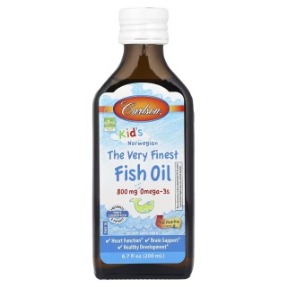 Жирні кислоти Carlson Labs Kid's The Very Finest Fish Oil, 200 мл Персик
