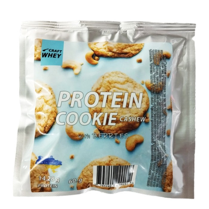 Батончик Craft Whey Protein Cookie, 60 грам, Cashew