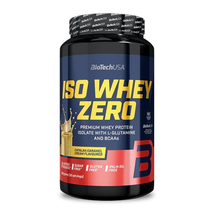 Протеїн BioTech Iso Whey Zero, 908 грам Каталонський карамельний крем