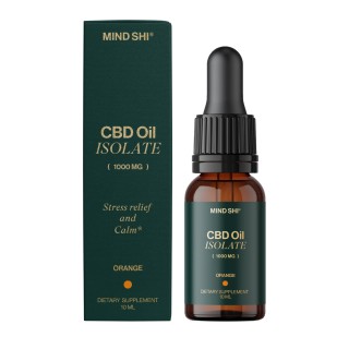 Ізолят олії CBD 1000 мг Апельсин - 10 мл