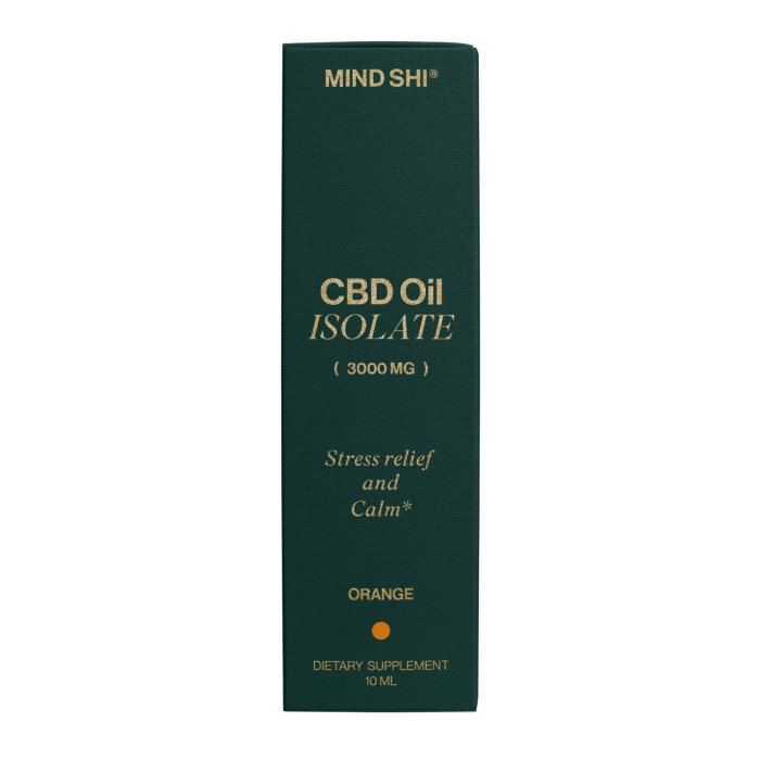 Изолят масла КБД 3000 мг Апельсин - 10 мл