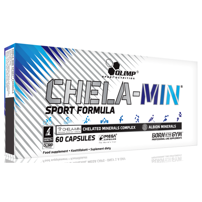Вітаміні та мінералі Olimp Chela-Min Sport Formula, 60 капсул
