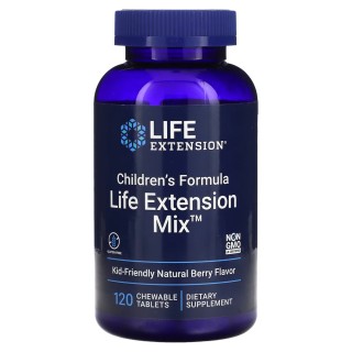 Вітаміни та мінерали Life Extension Children's Formula Life Extension Mix, 120 жувальних таблеток