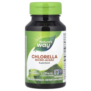 Натуральна добавка Nature's Way Chlorella Micro-Algae, 100 вегакапсул