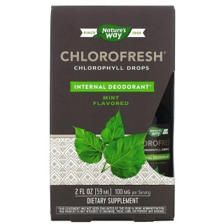 Натуральна добавка Nature's Way Chlorofresh Drops, 59 мл М'ята