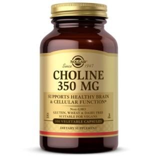 Витамины и минералы Solgar Choline 350 mg, 100 вегакапсул