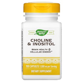 Вітаміни та мінерали Nature's Way Choline & Inositol, 100 капсул