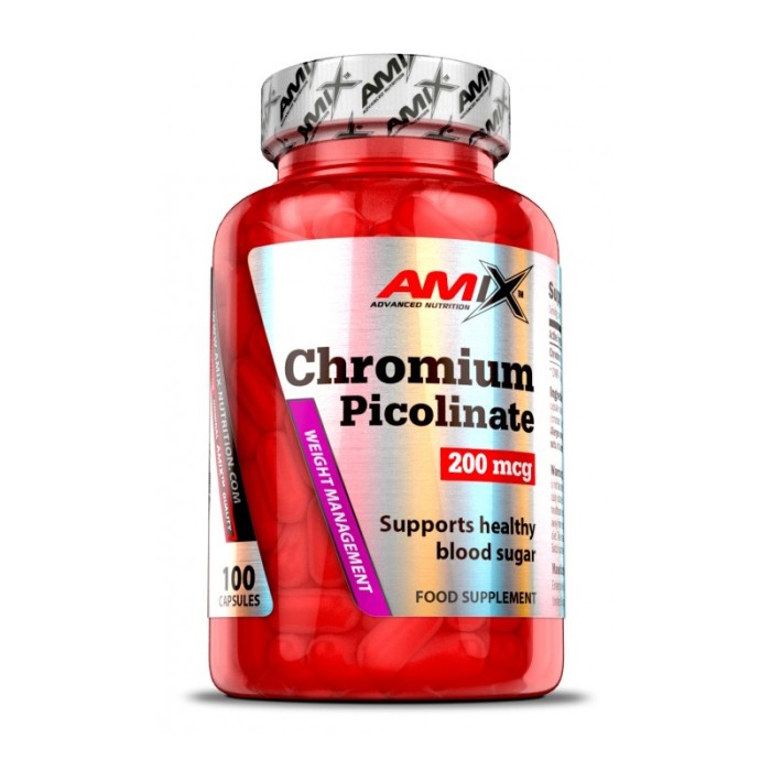 Витамины и минералы Amix Nutrition Chromium Picolinate 200 mcg, 100 капсул