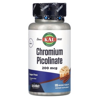 Вітаміни та мінерали KAL Chromium Picolinate, 120 таблеток