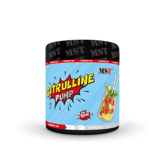 Аминокислота MST Citrulline Pump, 262 грамм Клубника-лайм