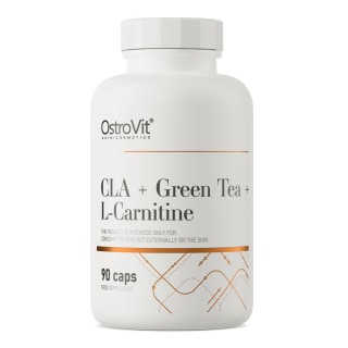 Жиросжигатель OstroVit CLA + Green Tea + L-Carnitine, 90 капсул