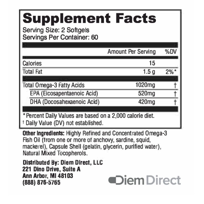 Чистая Омега-3 - 120 мягких капсул