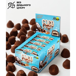 Батончик FitWin Coco Caramel No Sugar Added, 20*40 грам Трюфель