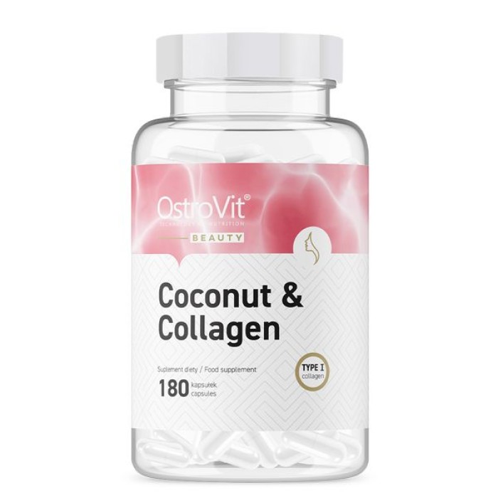 Препарат для суглобів і зв'язок OstroVit Coconut & Collagen, 180 капсул