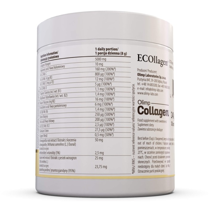 Препарат для суставов и связок Olimp Collagen, 240 грамм Ананас