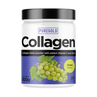 Препарат для суглобів і зв'язок Pure Gold Protein Collagen, 300 грам Виноград