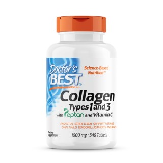 Препарат для суглобів і зв'язок Doctor's Best Collagen Types 1&3 1000 mg, 540 таблеток