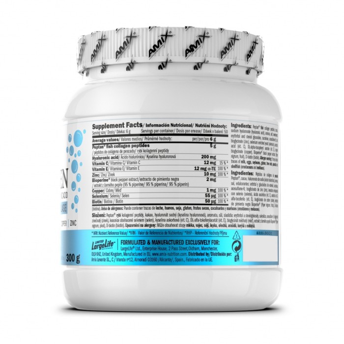 Препарат для суглобів і зв'язок Amix Nutrition Collagen Marine Peptan, 300 грам Тропический