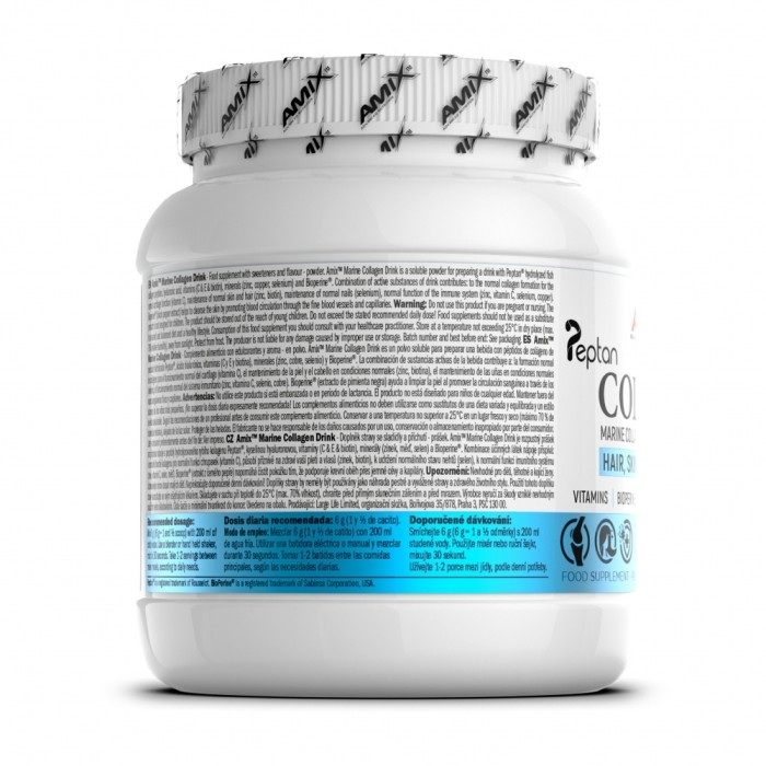 Препарат для суглобів і зв'язок Amix Nutrition Collagen Marine Peptan, 300 грам Тропический