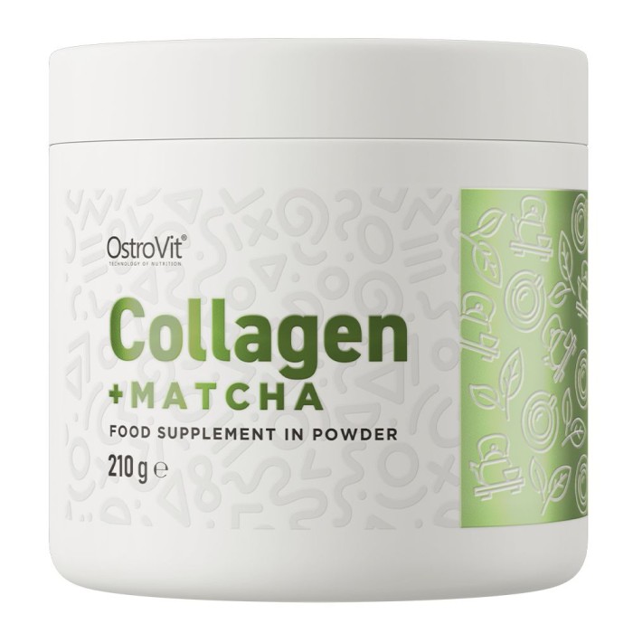Препарат для суглобів і зв'язок OstroVit Collagen + Matcha, 210 грам