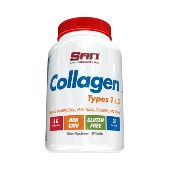 Препарат для суглобів і зв'язок SAN Collagen Types 1 & 3, 90 таблеток