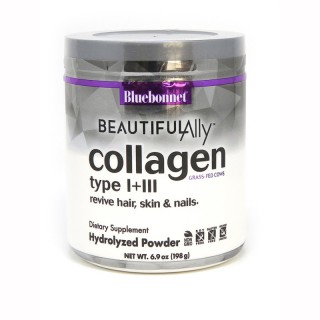 Препарат для суглобів і зв'язок Bluebonnet Nutrition Collagen Type I + III, 198 грам - Beautiful Ally