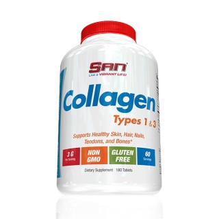 Препарат для суглобів і зв'язок SAN Collagen Types 1 & 3, 180 таблеток