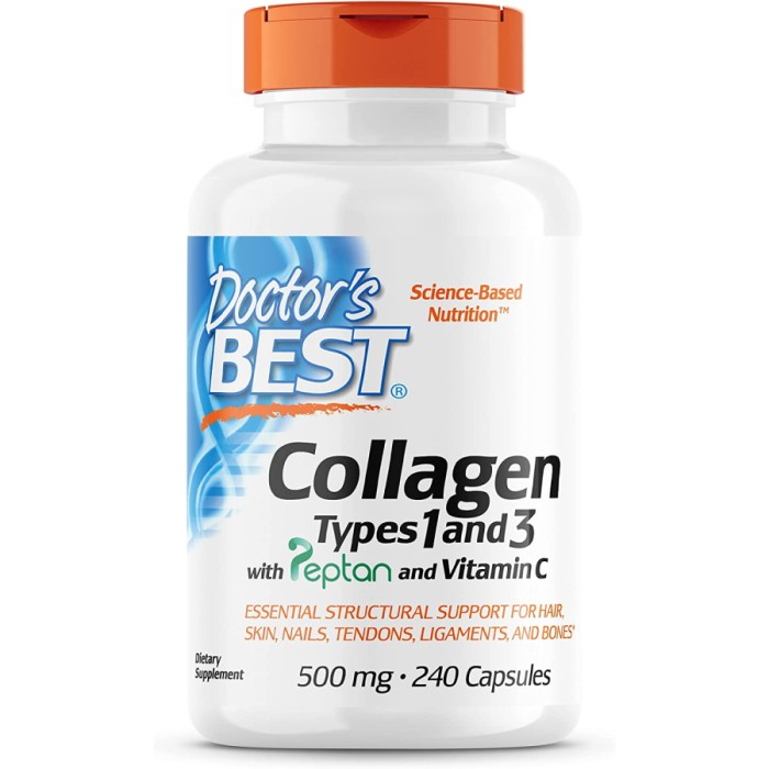Препарат для суглобів і зв'язок Doctor's Best Collagen Types 1&3 500 mg, 240 капсул