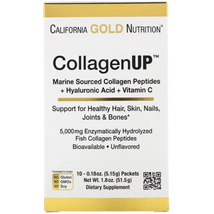 Препарат для суглобів і зв'язок California Gold Nutrition CollagenUP, 10*5.15 грам