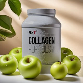 Препарат для суставов и связок MST Collagen Peptides + Fortigel, 1кг Зеленое яблоко