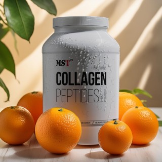 Препарат для суставов и связок MST Collagen Peptides + Fortigel, 1кг Апельсин