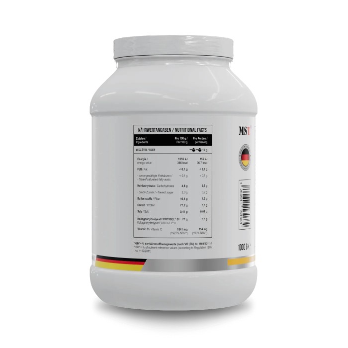 Препарат для суглобів і зв'язок MST Collagen Peptides + Fortigel, 1кг Зелене яблуко