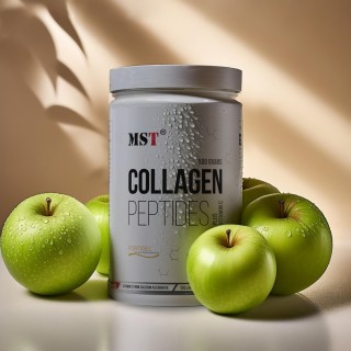 Препарат для суглобів і зв'язок MST Collagen Peptides + Fortigel, 500 грам Зелене яблуко