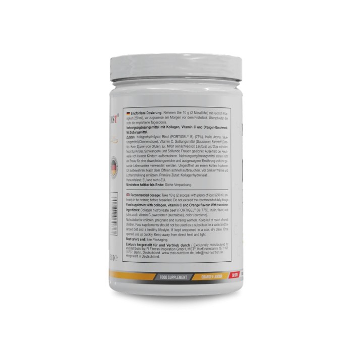 Препарат для суглобів і зв'язок MST Collagen Peptides + Fortigel, 500 грам Зелене яблуко