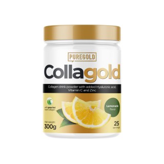 Препарат для суглобів і зв'язок Pure Gold Protein CollaGold, 300 грам Лимонад