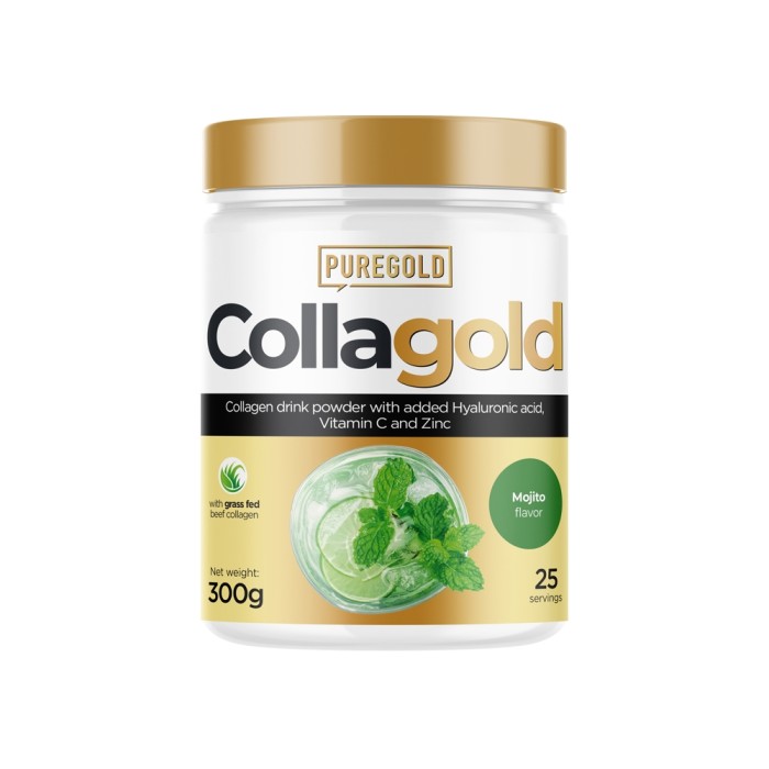 Препарат для суглобів і зв'язок Pure Gold Protein CollaGold, 300 грам Мохіто